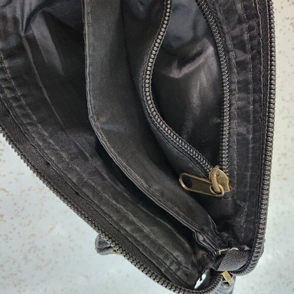 *Free With Purchase* Small Black PU Wristlet with Pockets - Picture 2 of 3